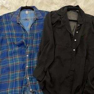 American apparel chiffon shirt